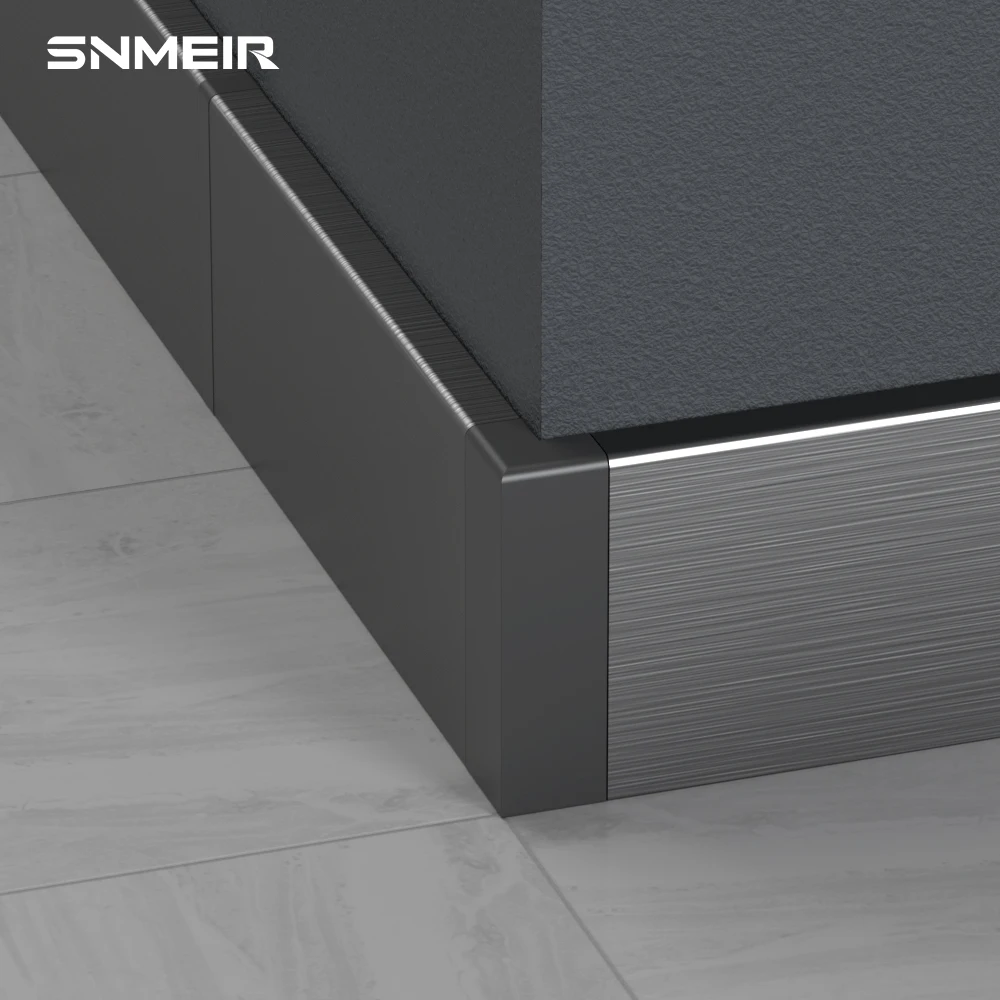 Senmry Skirting Profiles Metal Stainless Steel 304 Skirting Board Flooring Accessories And Decorative Stainless Steel Skirting