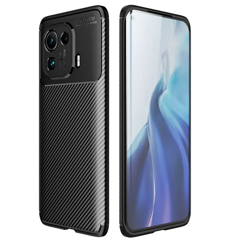 Mobile Phone Accessories Soft Carbon Fiber Back Cover Case For Xiaomi Mi 11 Pro 11 Ultra 11 Lite POCO X3 F3