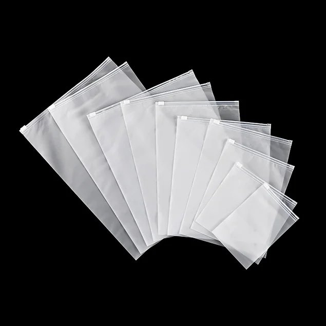 Free Design Custom Printing Biodegradable Slider Zip Lock Matte Eva/pvc Frosted T-shirt Packaging Zipper Plastic Bag For Hoodies