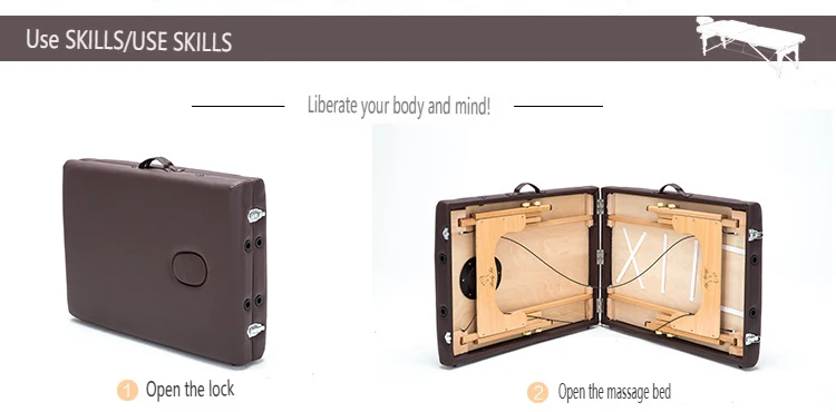 High Quality Portable massage bed Foldable Outpatient massage Table For beauty Salon Treatment Bed Spa beauty Tattoo bed