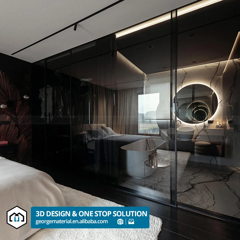 Foshan contemporary whole house customization bedroom living room interior design for house villa service