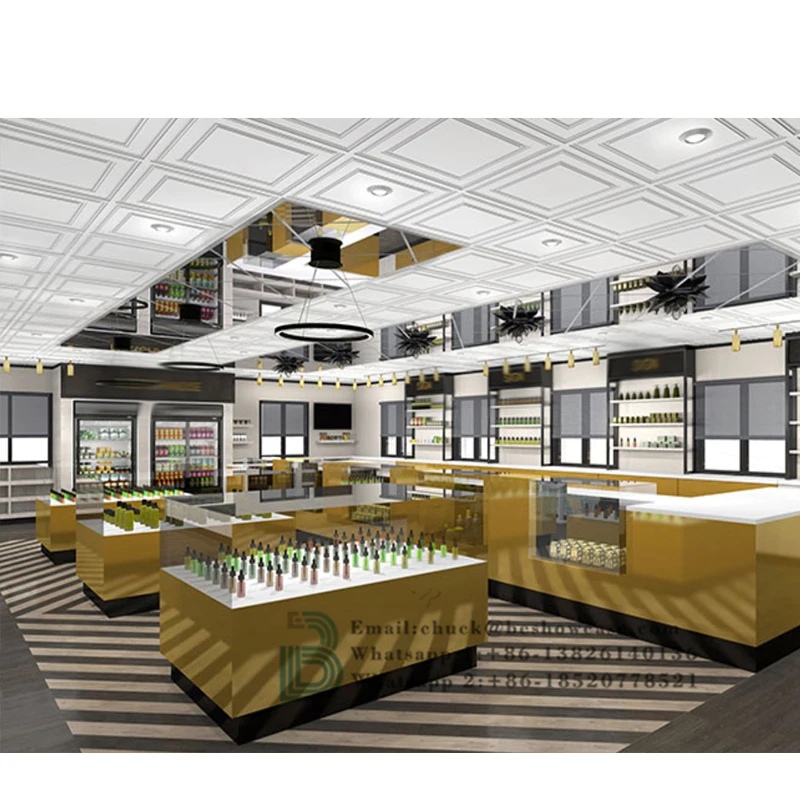 Modern tobacco showcase tobacco shop display furniture smoke shop display