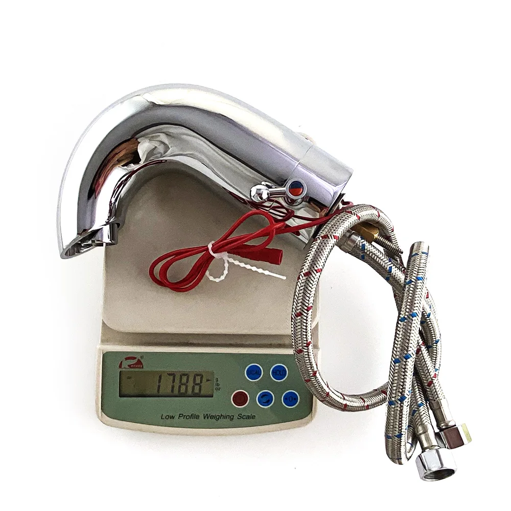 Temperature Regulation Brass Smart Automatic Touchless Bathroom Sense Water Faucets with Motion Sensor Basin Faucet