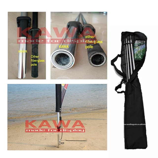 Custom Cheap Feather Shaped Flag with Pole