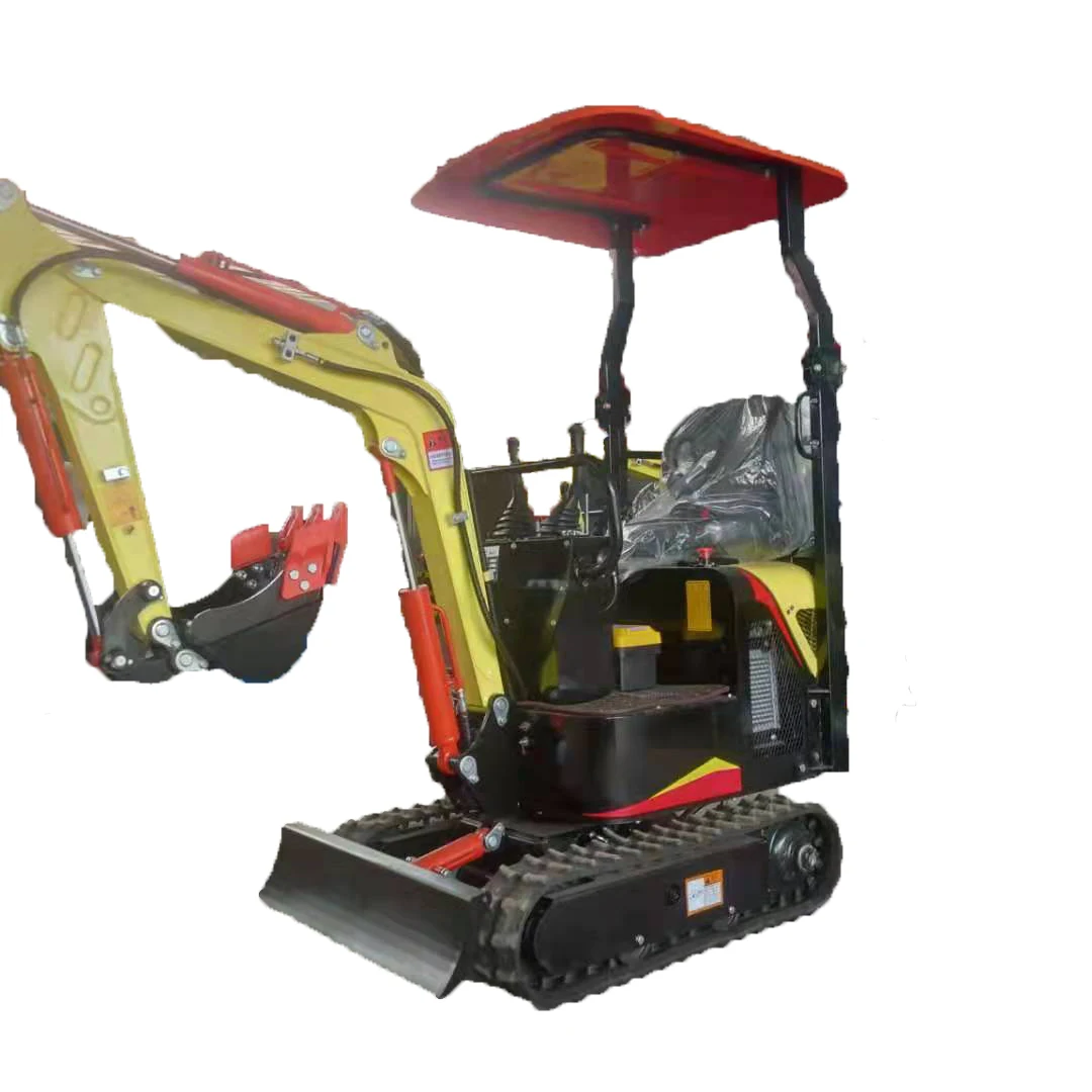 1000kg 8.6kw diesel engine 360 rotary bucket mini excavators