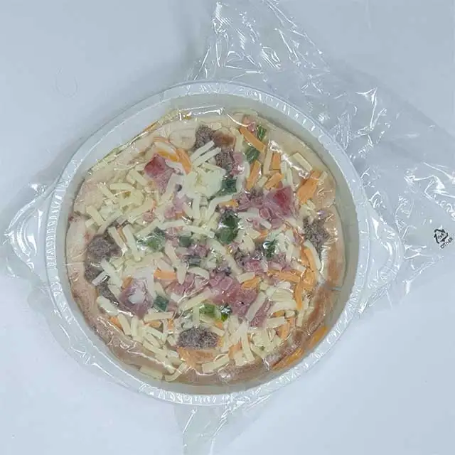 Корейская замороженная пицца Bulgogi с добавлением перца и сыра mozzarella делает лучшую