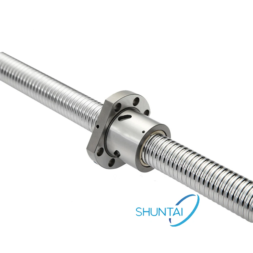 China Wholesale Stainless Steel CNC Lead Screw Rotating Nut 20mm Ball Screw CNC Linear Guide Ground Ballscrew 3205 Ball Screw
