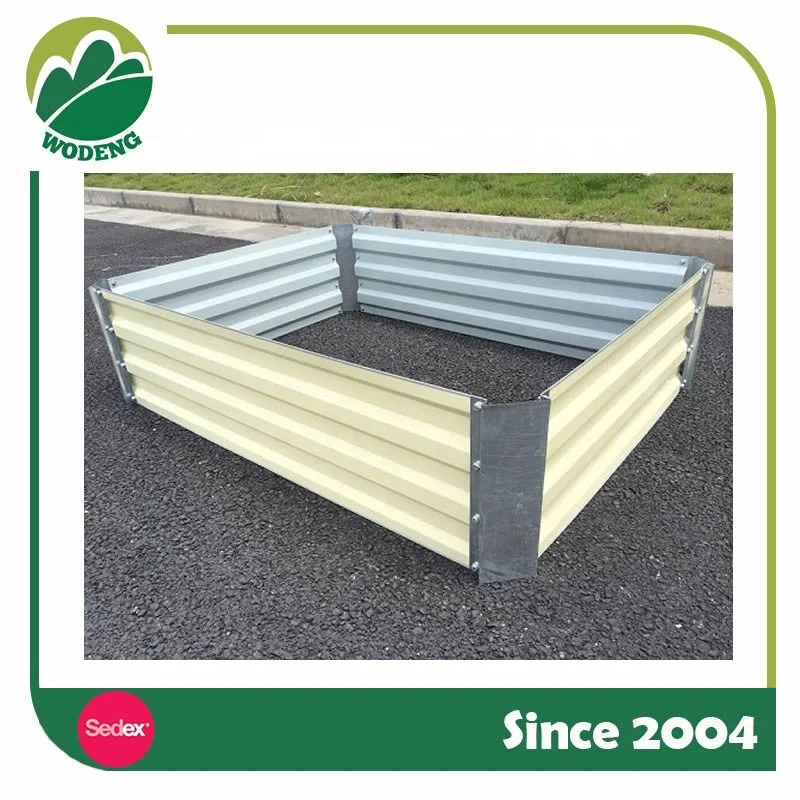 Galvanized Raised Garden Bed Roof Garden Planter Vegetables Planter Metal Raised Garden Bed