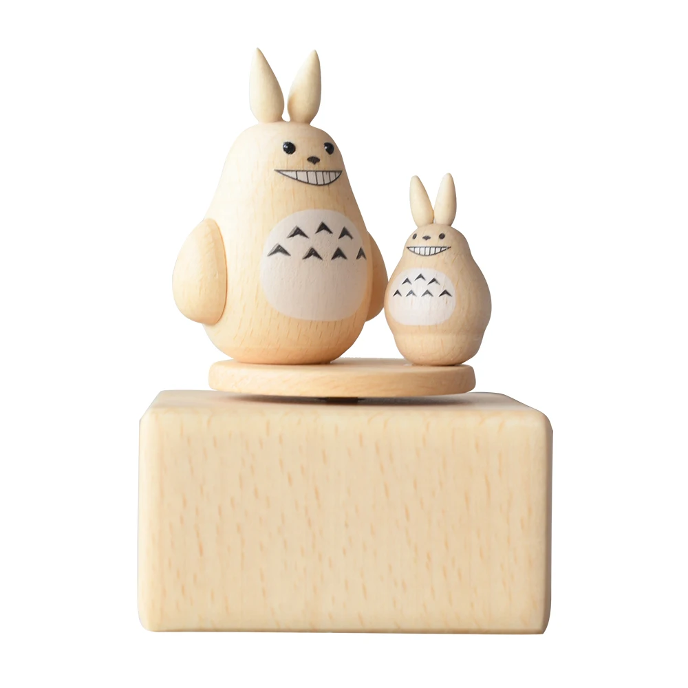 Новинка деревянная музыкальная мини-шкатулка Totoro на заказ для детских подарков