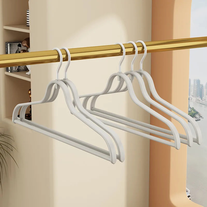 DS3694  Heavy Duty Coat Suit Hangers Space Saving Closet Hangers Thick Strong Standard Plastic Hangers for Clothes Pants
