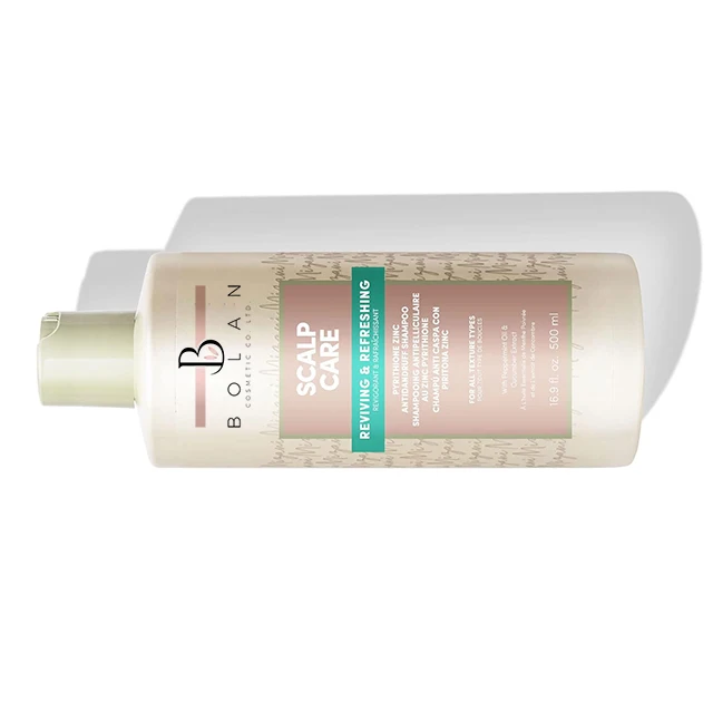 Unisex Scalp Care Dandruff Shampoo with Zinc Pyrithione Anti-Frizz Anti-Dandruff and Concentrated Peppermint for Adults