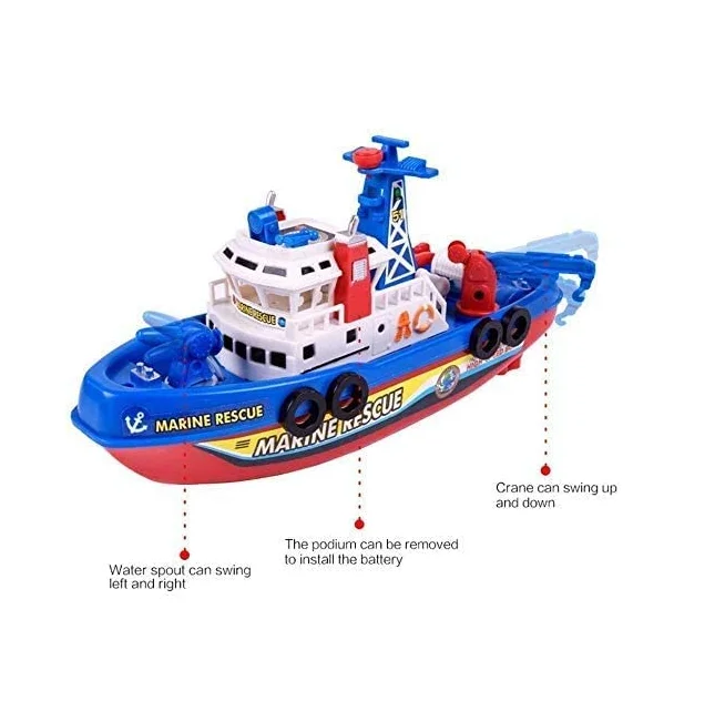 Игрушка для ванны, лодка, бассейн, пожарная лодка, морской корабль, модель, игрушка для ванны, набор летних игрушек, подарок на день рождения, Рождество для мальчиков и девочек