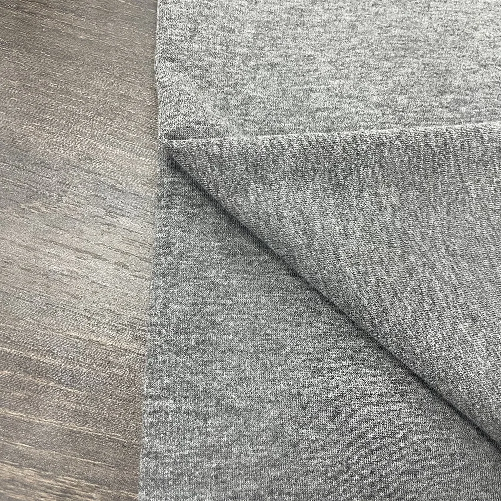 Knitted 70%T 25%R 5%SP 190gsm stretch french terry hoodies fabric