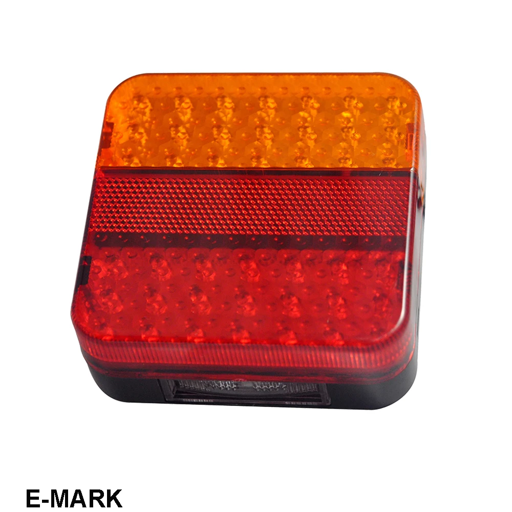 
 Квадратные светодиодные фонари для прицепа, светодиодные фонари для грузовиков e-mark  