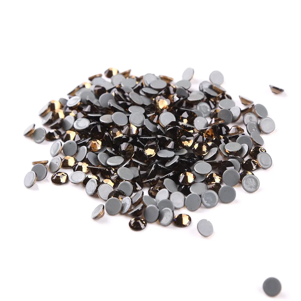 Honor Of High Quality Red Glass Flat Back Non Hot Fix Rhinestones Round Bulk Crystal