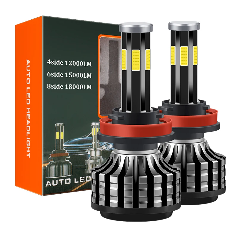 x6s Led car Headlight car  Bulb  Cob  H1 H4 H7 H11 9005 9006 Led Lighting Bulb Led Car Headlight