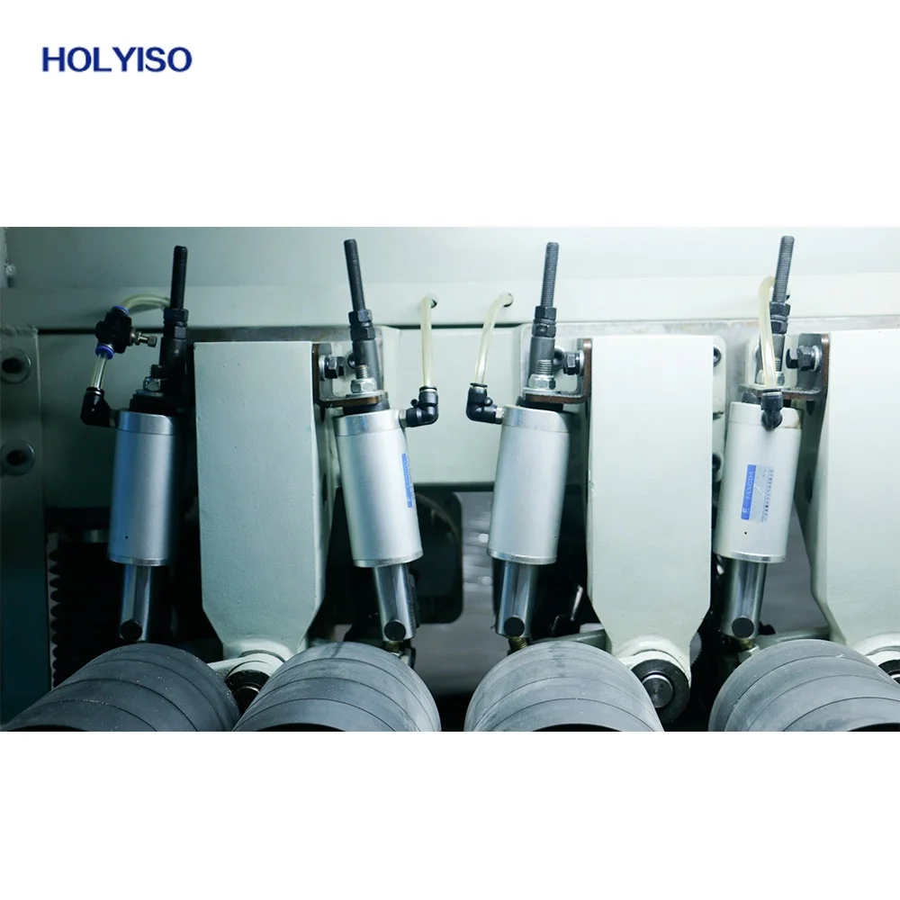 HOLYISO KI9330 2 sided planner machine solid wood board double side planer with multiply rip saw