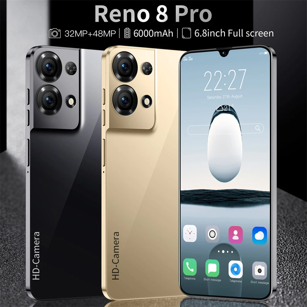 2023 Best Sell Reno 8 Pro 16G + 1T Chinese Smartphone 12gb Ram Rugged Smartphone 5G Mobile Phone Cellphones