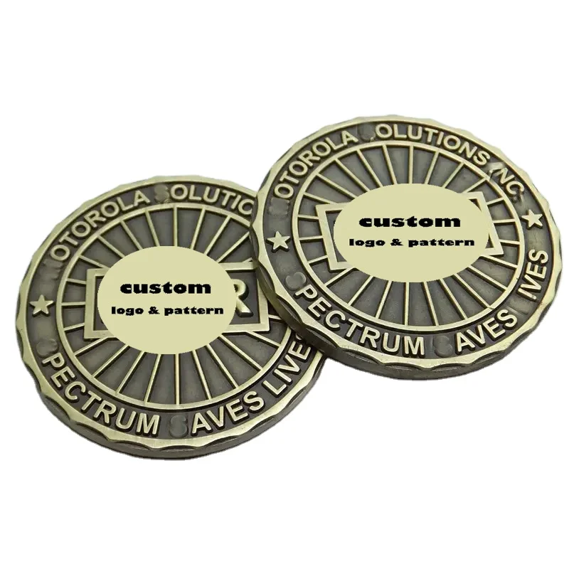 Design your own logo promotional metal 3D commemorative challenge coin custom club honor souvenir coins