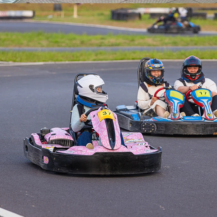 Good Quality Single-Seat 4 Wheel Gasoline Entertainment Go Carts Racing Karts Sets Go-Kart For Adults Racing Kart