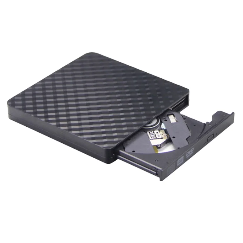 Corrugated external USB3.0 DVD RW portable CD burner ultra-thin optical disc drive burner reader player suitable for pc
