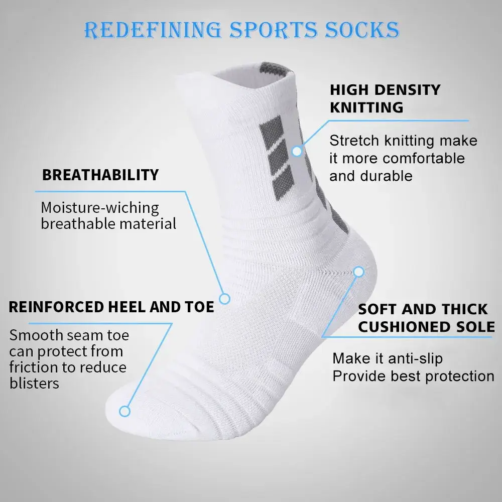 Wholesale Quick Dry Athletic Elite Socks Towel Bottom Compression Breathable Basketball Socks
