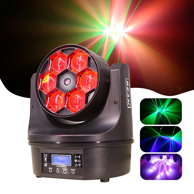 Manufacturer Wholesale Rgbw Led 4In1 6*15W Bee Eyes Moving Head Laser Effect Light