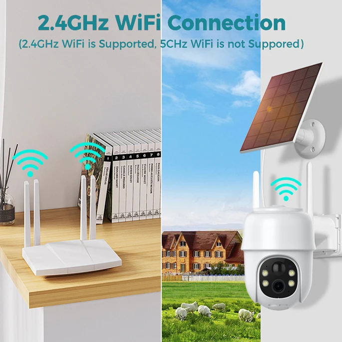 Hot Sale Wifi Motion Sensor Waterproof Surveillance Sim Card PTZ Solar Panel battery DC12V 1A IP65 Solar Energy Camera