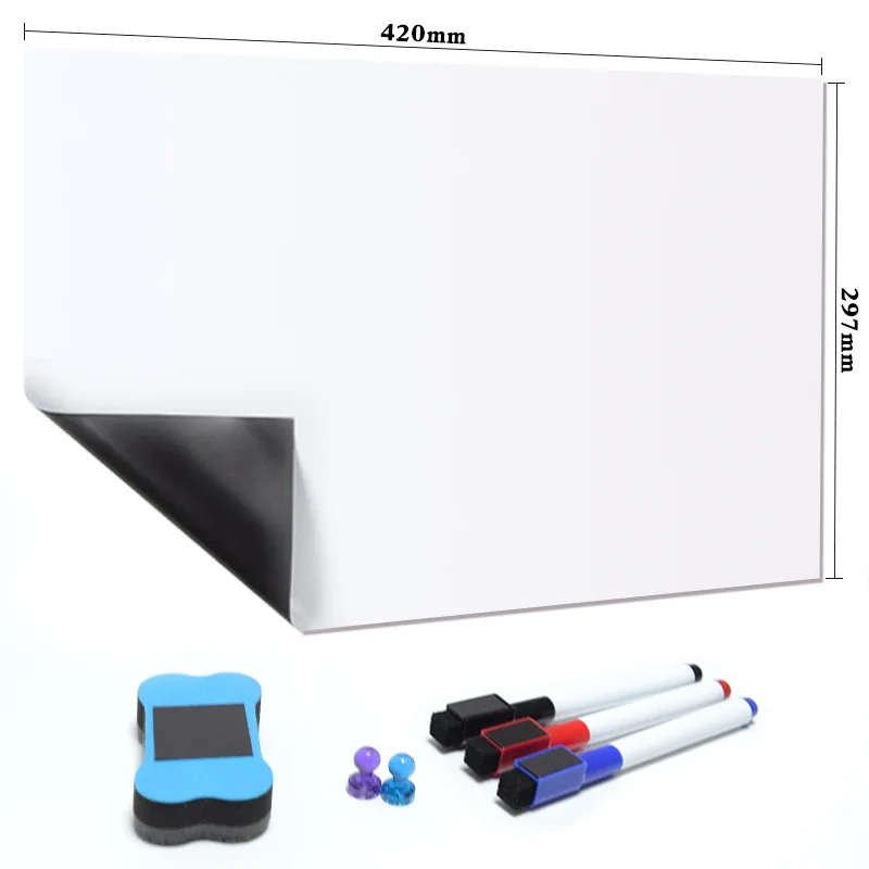 Writing Board With Fridge Magnetic Soft Rubber Dry Erase White Wall Magnetic Board Whiteboard For Fridge