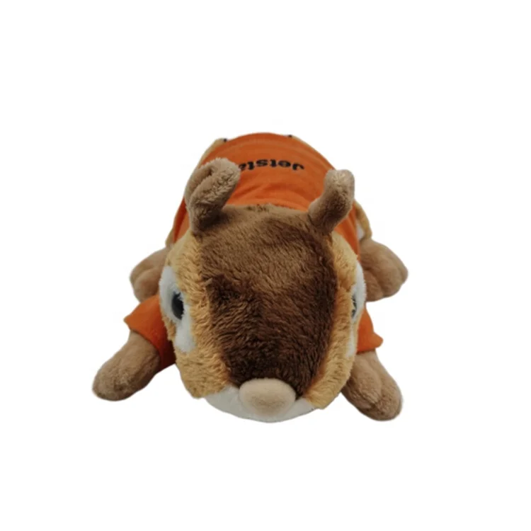 
2021 High Quality Doll Cute Animal Puppet Baby Gift Baby Squirrel Plush Toy 