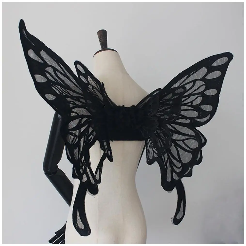 Angel Wings Pink Devil Cosplay Cape Sign Macrame Angels Show Golden Decoration Lace Big Size Light Fabric Giant Led Pixel Wings