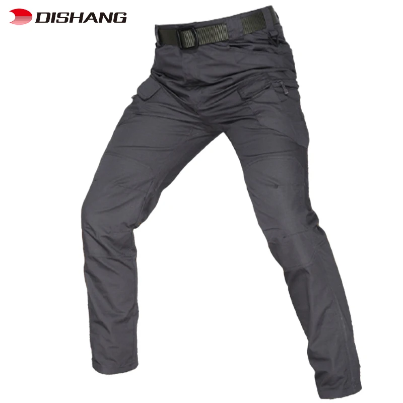 Male special forces camouflage overalls Outdoor multi bag pants Wear resistant training pants