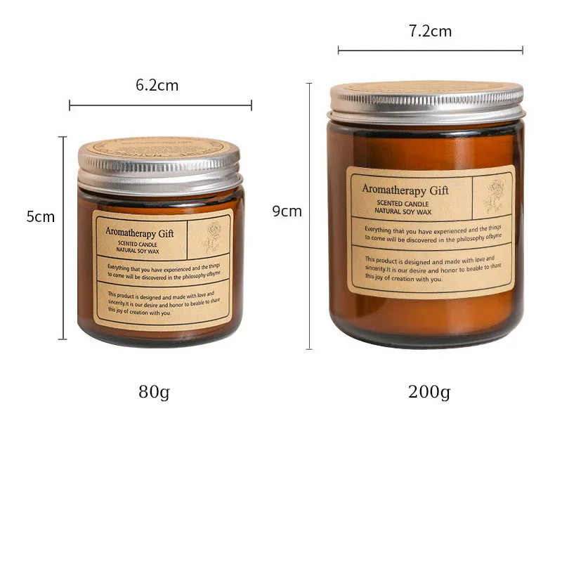 WELLNESS Classics Scented Candle Custom Color Glass Jar And Tin Lid Aroma Essential Oils Soy Wax Candle & Home Fragrance Gift
