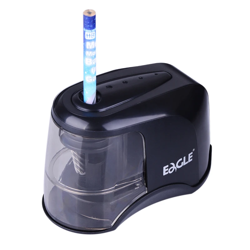 EAGLE Auto Electric Pencil Sharpener Safe Steel Alloy Rotary Blade Use for Artists Kids Adults Colored Pencils E5121