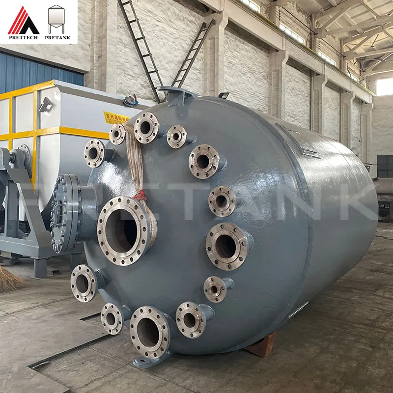 High Pressure Chemical Reactor With Agitator For Heating And Mixing Multiple Liquid Components