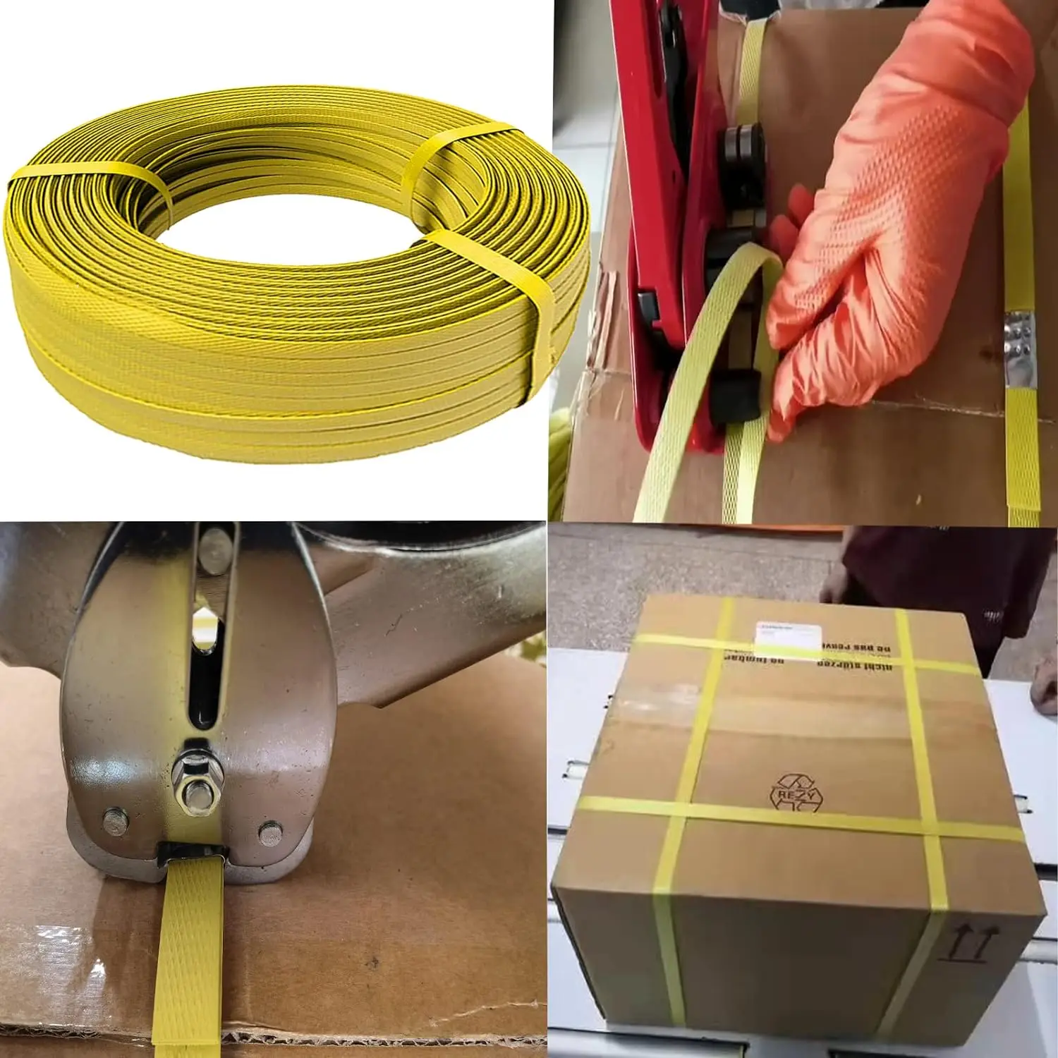 Poly Strapping Roll for Use with Manual Strapping tools , PP Packing belt for timber , Papers ,Pipes