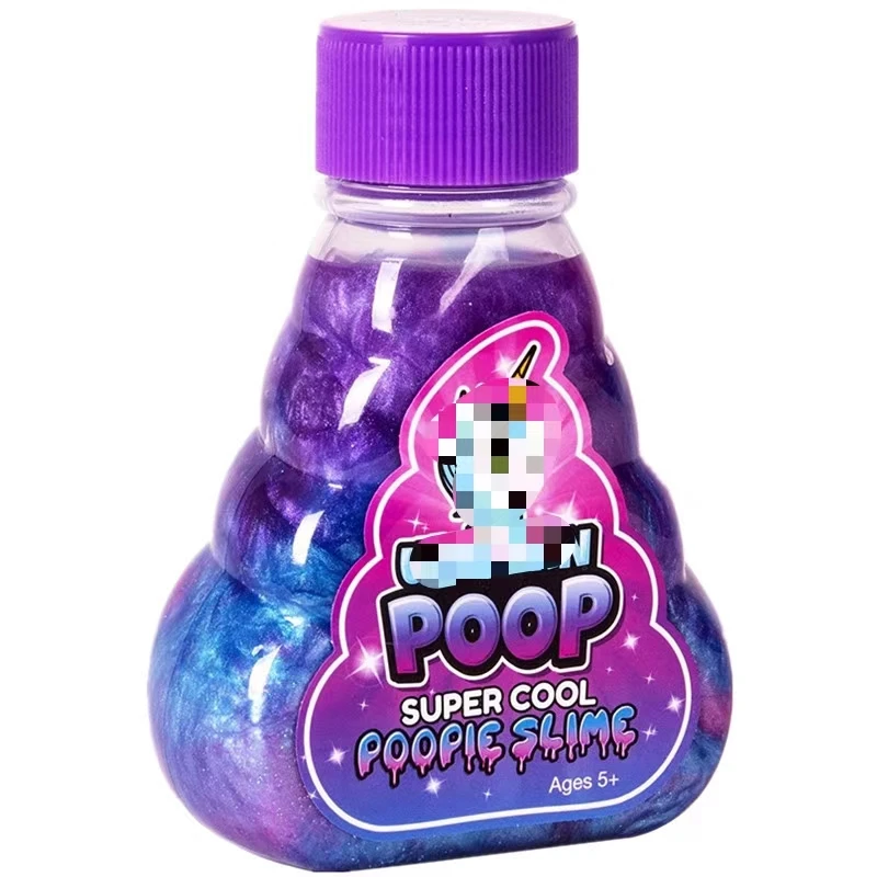 2024 Trend Products Kids Diy Playing Set Galaxy Poop Slime Direct Sale Crystal Galaxy Slime Glitter Putty Animal Poop Slime