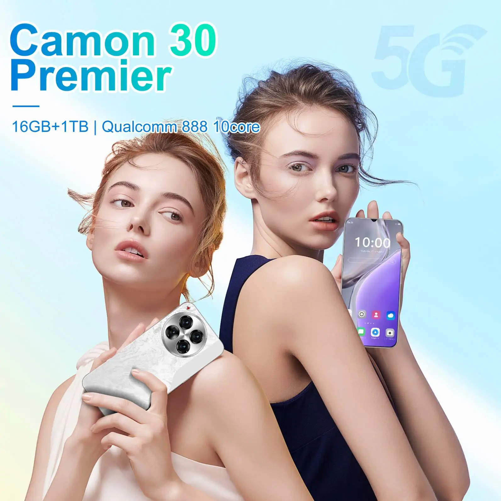 Top Selling  Camon 30 Premier 16GB + 1TB 7.3Inch full Display Strong 10-core processor cellular phone with Dual SIM