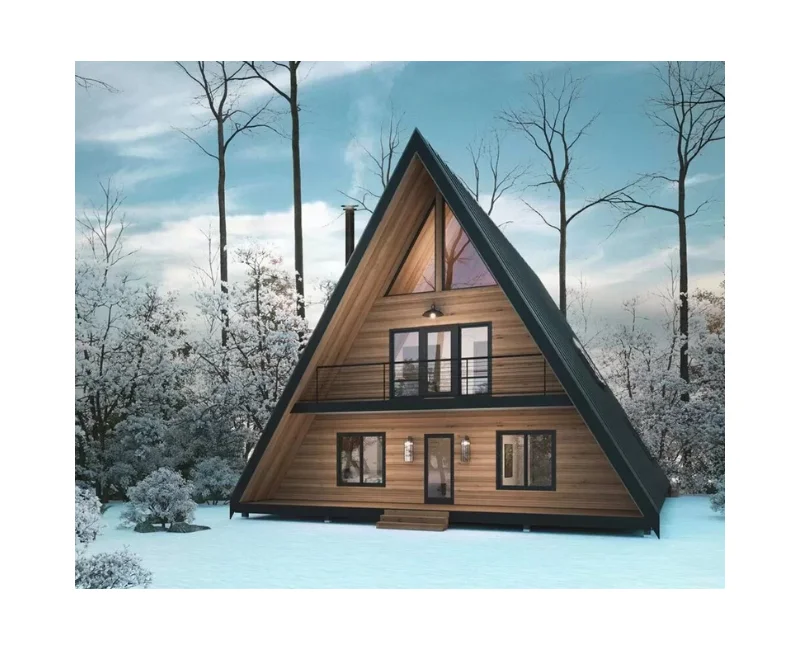 Modern Wild 20ft and 40ft Prefabricated Steel Sandwich Panel Container Forest Type Triangle House