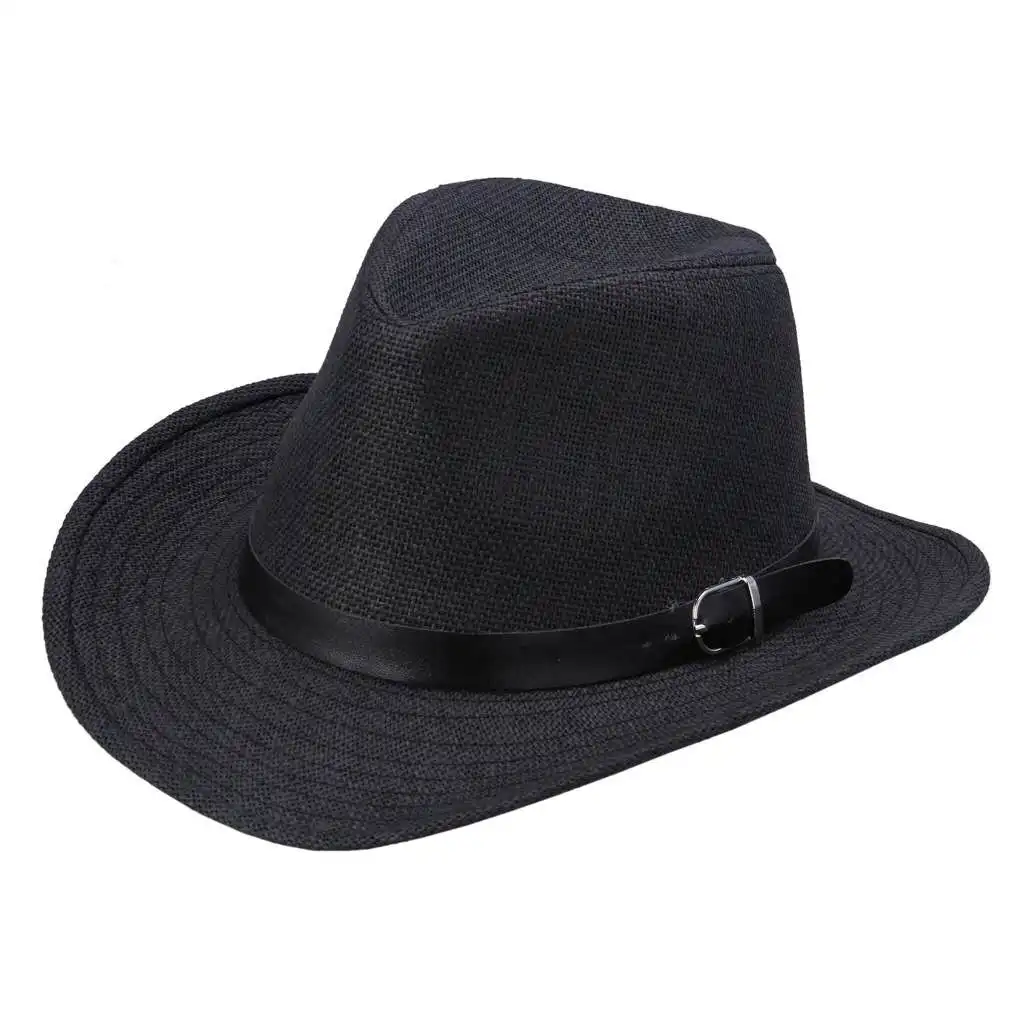 
Wholesale Cheap Summer Outdoor Protection Sun Cowboy Straw Hat 