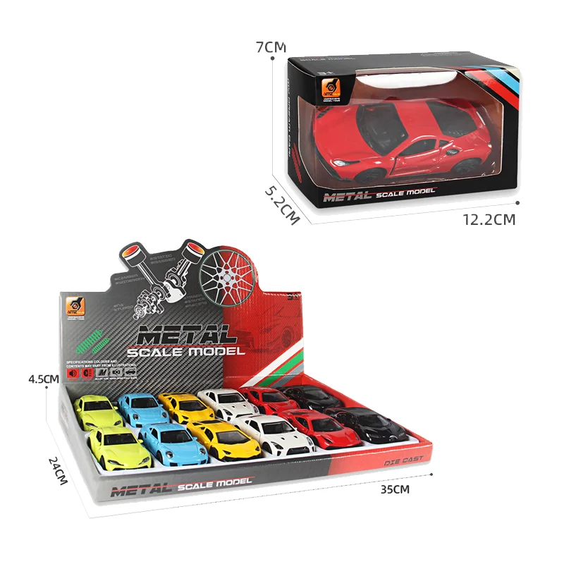 HY 1:43 Alloy Diecast Miniature Toy Car Vehicle Model Popular Alloy Diecast Toys Cars Display Collection Festival Gift