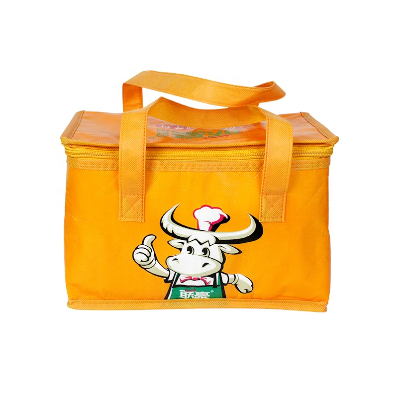 fresh vegetable meat delivery thermal insulation fabric for cooler bags 420D PVC large thermal lunch cooler insulated tote bag
