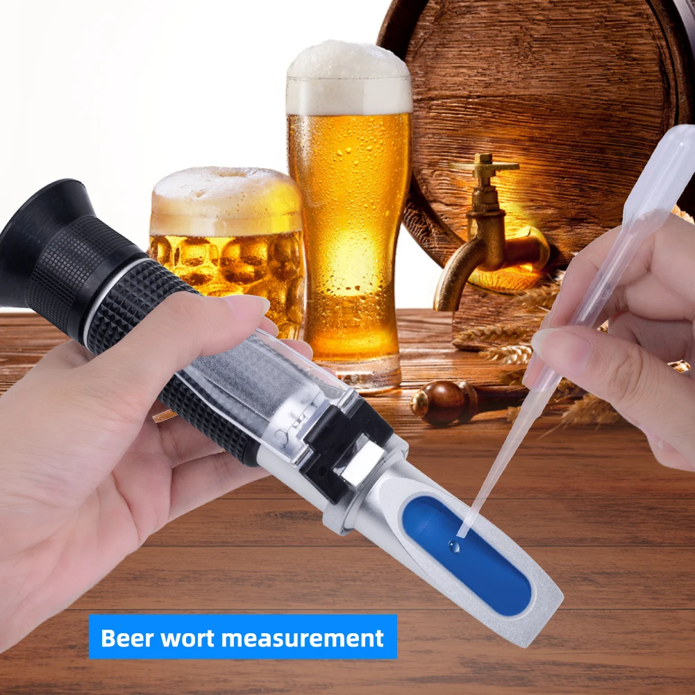 hand held Beer Refractometer 0-32% Brix Reference Temperature 20C Dual Scale