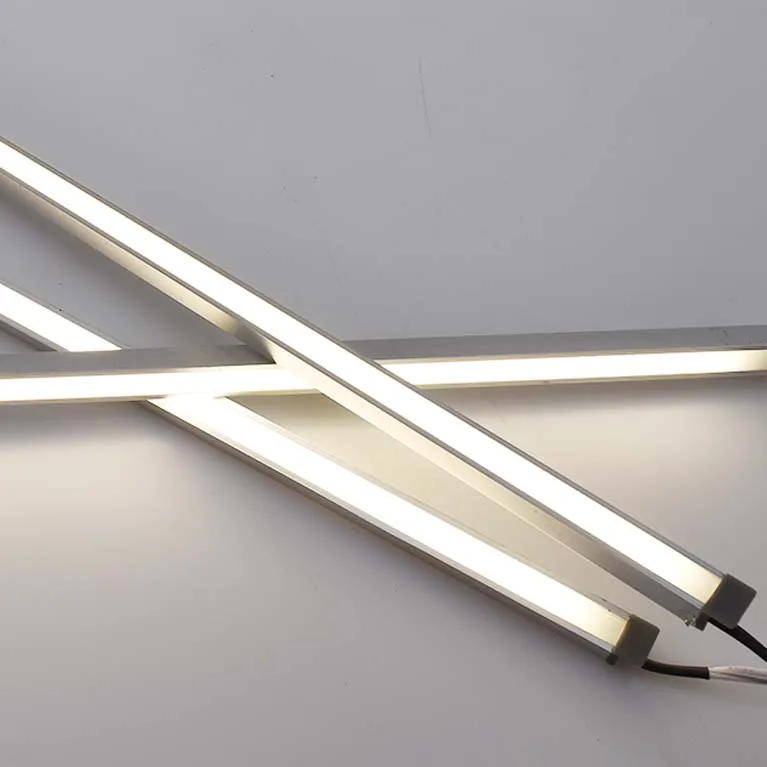 Aluminium Embedded Lamping Led Strip Lighting Cabinet Cupboard Aluminum Profile Channel Tube Led Lamps Light with PC Cover