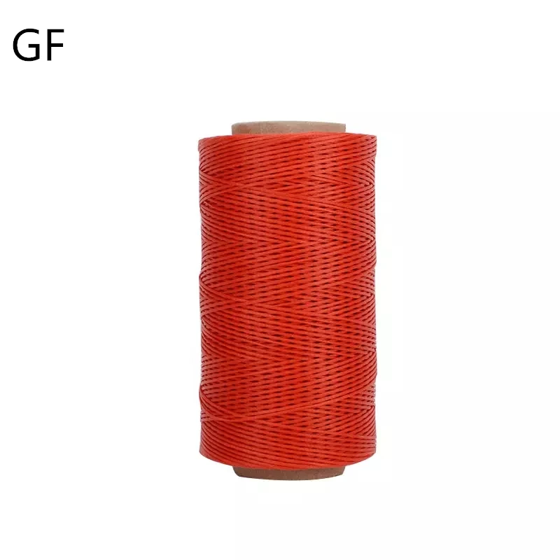 Best Price Waterproof 0.8mm/1.0mm Flat Waxed Sewing Thread Leather Wax Line For Hand Knitting Necklaces