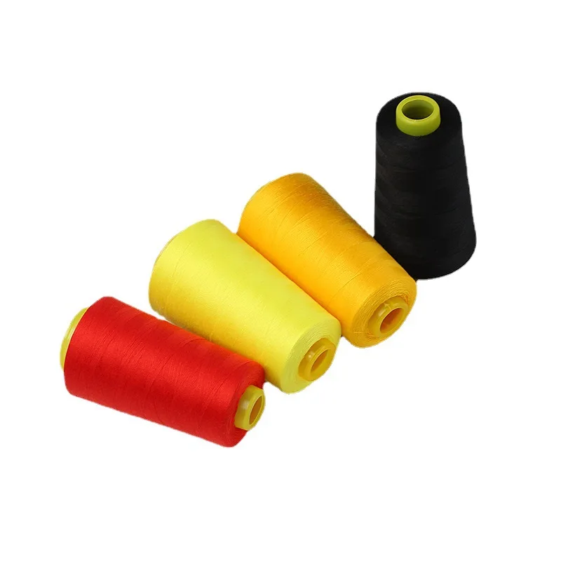 1000 метров 100% полиэстера здоровая зеленая меланжевая пряжа швейная нить для кругового вязания