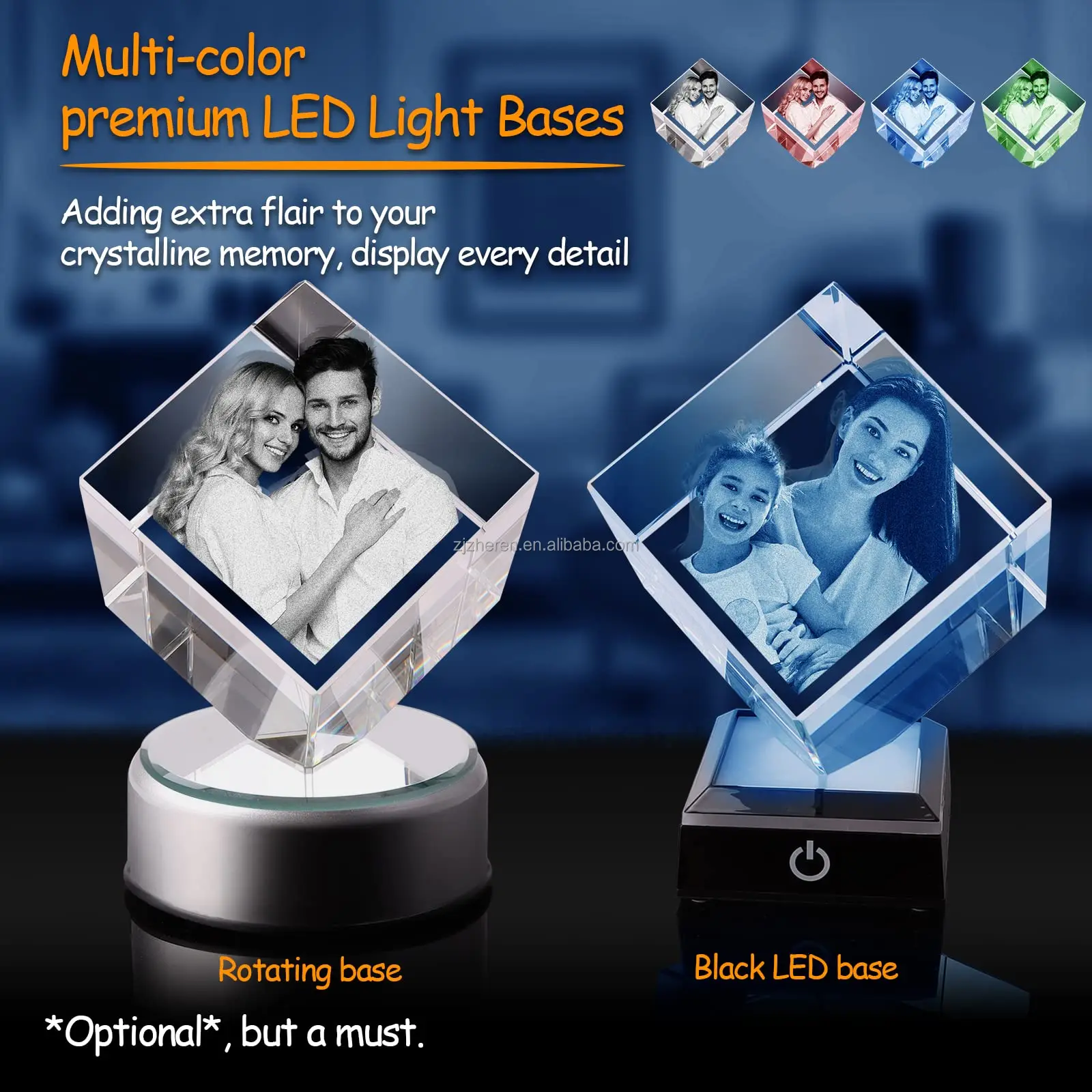 Factory sale  We offer cheap wholesale blank K9 crystal cubes can customize it with 3D laser engraved photo crystals