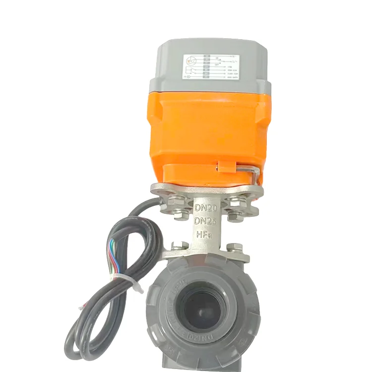 3 Ways Flange Pneumatic Ball Valve Stainless steel 304 Spring Returned pneumatic valve