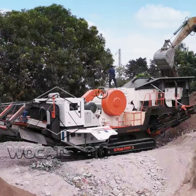Higher Quality Mining Crushing Crawler Type Mobile Jaw Crusher 275Tons Per Hour