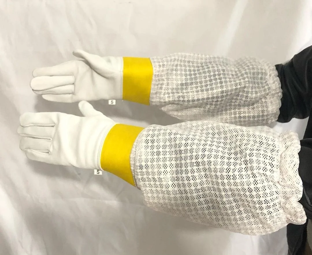 Перчатки, длинные рукава, вентилируемые профессиональный анти пчела перчатки для apicultura Пчеловодства Перчатки